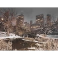 thumbnail image 2 of Frank, Assaf 24x19 White Modern Wood Framed Museum Art Print Titled - Gapstow Bridge, Central park with Manhattan skyline, New York, 2 of 4