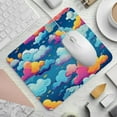 thumbnail image 2 of Cloud Square Desk Pad Mouse Pad, 8.3x9.8 Inch Non-Slip Rubber Bottom Printed Mousepad for Office and Gaming, 2 of 6