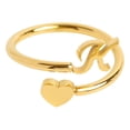 thumbnail image 1 of À Ma Petite-Fille Bague Cœur Initiale Bijoux de Mode pour Elle, 1 of 4