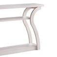 thumbnail image 4 of Rectangular Top Wooden Frame Console Table with 2 Bottom Shelves, Off White, 4 of 5