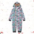 thumbnail image 2 of Penkiiy Family Christmas Onesies Matching Sets Pajamas Holiday Cute Print Pjs Hoodie Fleece Sleepwear for Couple and Kids 5 Years Multicolor, 2 of 6