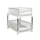 thumbnail image 1 of Organizador de gabinete extraíble para baño, soporte para champú, 2 niveles, cajones deslizables, estante para botellas de especias, estante de almacenamiento, despensa, cocina Blanco, 1 of 9