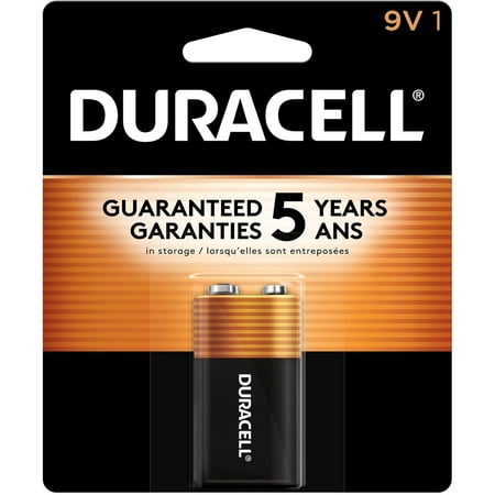 Duracell Coppertop 9V Alkaline Battery 1 Each