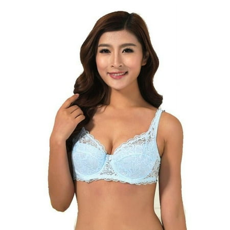 Noarlalf bras for women Women Push Up Deep V Ultrathin Underwire Padded Lace Briere Bra LB 38B/85B underwear women