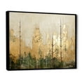 thumbnail image 2 of Designart "Beige And Gold Minimalist Forest I" Forest Floater Framed Canvas Prints, 2 of 5