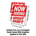 thumbnail image 2 of Now Hiring Night Shift (24" X 36") 4mm Corrugated Plastic Panel, Graphics Applied To 1 Side (Pk of 2), 2 of 4