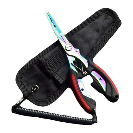 Woodworking Tools Fishing Pliers for Saltwater Use with Tungsten Cutters Hook Remover Knot Tying Aid Lanyard Included Sea and Ice Fishing Kit for Men