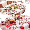 thumbnail image 4 of 410 Pcs Rose Floral Wedding Paper Plates and Napkins Disposable Cheers to Love Tableware Set Red Floral Bridal Shower Party Supplies with Cups Knives Forks Spoons Seat Cards for 50 Guests, 4 of 6