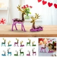 thumbnail image 6 of Valentines Day Decorations Reindeer Ornaments,Reindeer Figurines Set of 2 Reindeer Figurines for Tabletop Decor,Deer Couple Deer Sculpture,Deer Wine Cabinet Home Living Room Decoration Deer Ornaments, 6 of 8