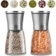 thumbnail image 1 of 2Pcs de Molinillo Manual de Sal y Pimienta, Moledor de Especias de Acero Inoxidabley Vidrio con Rudeza Ajustable para Pimienta, Especias o Sal Marino (5.5 oz/160 ml), 1 of 5