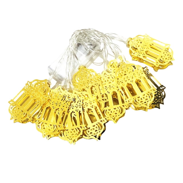 Eid Mubarak Decorations for Home Led String Eid Mubarak Curtain Lights Decorative Holiday Lights Lantern Led Curtain String Lights
