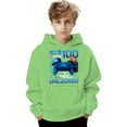 thumbnail image 4 of Kids Boys Girls 100 Days of School Sweatshirt - Letter Print Long Sleeve Preppy Back to School Hoodie, 4 of 4