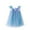 Blue, variant on QQAMB Toddler Girls Tulle Tutu Dress Flower Girls Long Gradient Colors Sundress