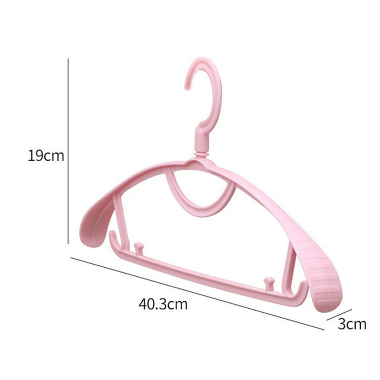 60Pcs-10.2in pink plastic hanger child hanger baby hanger girl