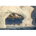 thumbnail image 2 of Jaynes Gallery 14x11 Gold Ornate Wood Framed with Double Matting Museum Art Print Titled - Antarctica-South Georgia Island-Coopers Bay Iceberg arch and mountains at sunrise, 2 of 4