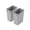 35 QT Standard, variant on 2 Pack 50Qt Wastebasket Trash Container, 9/13Gal, Plastic, Stackable, for Kitchen/Bathroom/Office, Fits Under Sink/Desk - Grey (2, 50 QT)