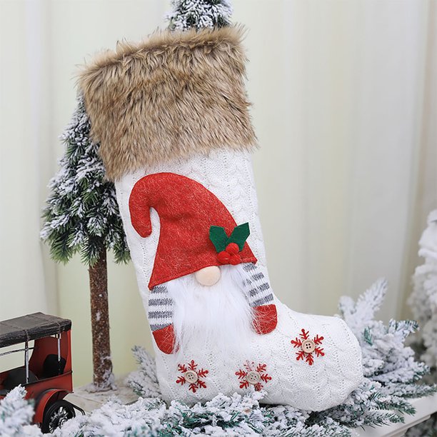 Pegatinas Calcetines de Navidad Regalos Bolsas de dulces Colgante de ventana de árbol de Navidad 1PC Wmkox8yii gf9847