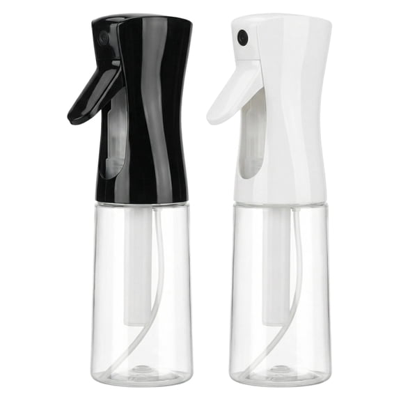 Continuous Spray Bottle for Hair - Ultra Fine Mist Water Sprayer (2 Pack, 6.8 OZ) - Perfect for Hairstyling, Cleaning, Plants, Pets, and More