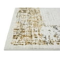 thumbnail image 5 of HR Super Soft Polyester Abstract Area Rug Bordered in Gold, Ivory & Multi-Color - Elegant Frame Pattern for Cozy and Stylish Living Spaces, 5 of 6