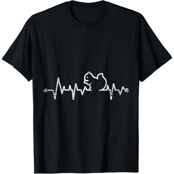 Heartbeat Squirrel T-Shirt T-Shirt