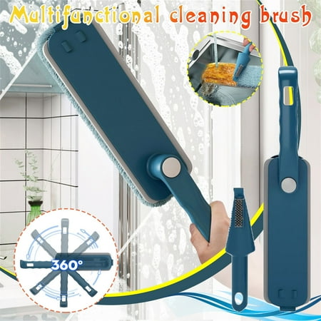 

Apmemiss Multifunctional Folding Cleaning Brush Household Glass Fiber Cleaning Wipe