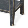 thumbnail image 4 of Rena Side End Table, 2 Drawers 1 Shelf, 28 Inch Rustic Black Mahogany, 4 of 5