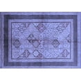 thumbnail image 1 of Ahgly Company Machine Washable Indoor Rectangle Oriental Blue Industrial Area Rugs, 3' x 5', 1 of 4