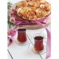 thumbnail image 2 of Turkish Tea Glasses Set of 6, Authentic Small Crystal Glass Clear Teacups, 5.25 oz, 2 of 4