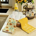 thumbnail image 4 of Sunflower Hello Summer Kitchen Towels Dish Towels Set of 2,Yellow Floral Hand Towels 18x26 Inch Drying Dishcloth,Farmhouse Home Seasonal Holiday Summer Decorations AD324, 4 of 6