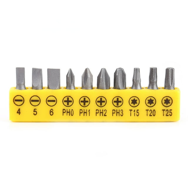 Tournevis Interchangeable, Ensemble de Tournevis Électriques Isolés multi-Bits 10 en 1, Tournevis Manuel avec 10 Pcs, Tournevis Électriques