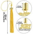 thumbnail image 2 of LSLJS Office Supplies Desk Organization Academic Grade Graduation Tassels With 2021 Gold Pendants Graduation Grade Tasse Office Decor, 2 of 2
