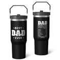 thumbnail image 2 of 1pc dad 30oz Tumbler with Straw & Handle - Insulated Stainless Steel Cup | Holiday Gift for Man Women (Christmas, Valentine's, Birthday), 2 of 7