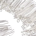 thumbnail image 4 of 200pcs Brass Eye Pin Cadmium Free & Lead Free Silver 30x0.7mm Hole: 2mm Brass, 4 of 4