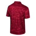 thumbnail image 3 of Men's Colosseum Cardinal Arkansas Razorbacks Daly Print Polo, 3 of 3