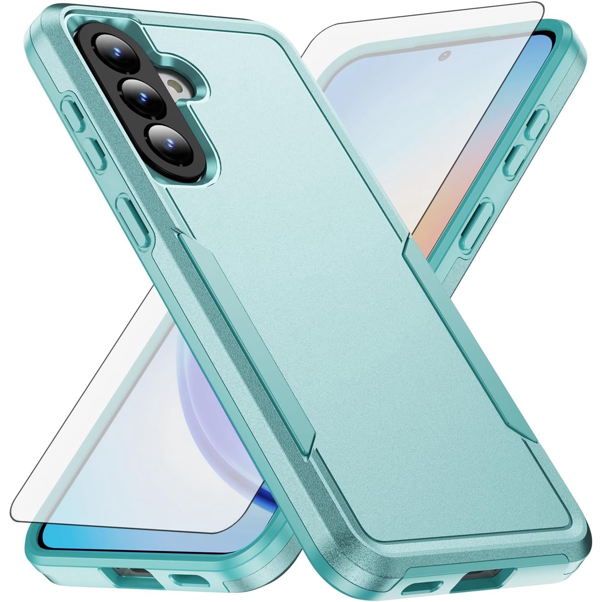 MYKOMI Phone Case for Samsung Galaxy A57 5G with Tempered Glass Screen Protector Cover and Slim Thin Hybrid Full Body Protective Mobile Dual Layer Back Cell Accessories A 57 57A Women Men