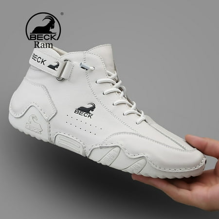 

BECK Men‘s Handmade Boots 2023 New Premium Leather Outdoor Casual High Top Shoes Spring And Summer