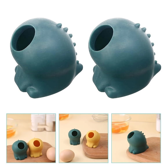 GOOHOCHY 2Pcs Adorable Yolk Separator Silicone Egg White Filter Egg Separator Silicone Egg Divider