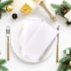 thumbnail image 4 of Servilletas de Tela Ramanta Home 51 cm Blanco 12 unidades, 4 of 5