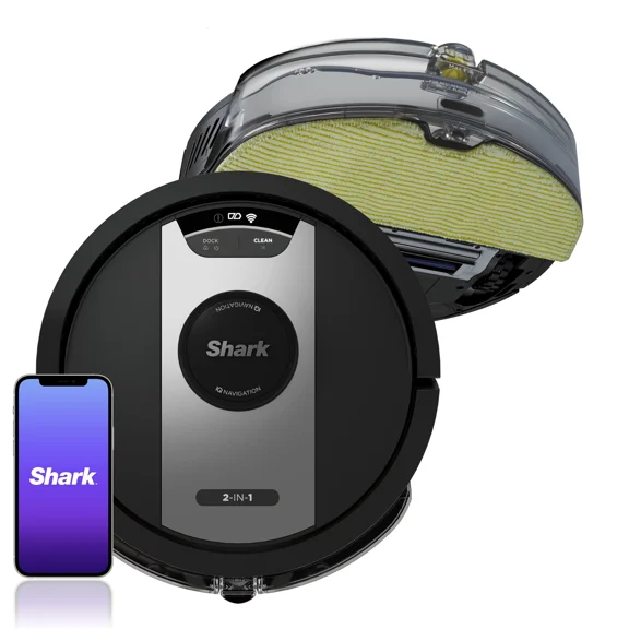 Pre-Owned Shark Matrix 2-in-1 Mop and Robot Vacuum, Wet & Dry, Carpet & Hard Floor, Pet Friendly, Sonic Mopping, Matrix Clean, RV2400WD