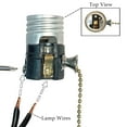thumbnail image 5 of Royal Designs, Inc. Pull Chain Lamp Socket for Incandescent LED Bulbs, Antique Brass, Set of 10, 5 of 7