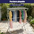 thumbnail image 2 of Tendedero Plegable para Ropa, Tendedero Plegable de Acero Inoxidable, Soporte Tendedero Ahorra Espacio, Gran Capacidad para Interior y Exterior, F&aacute;cil Instalaci&oacute;n, Para Balc&, 2 of 7
