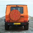 thumbnail image 6 of Susaid Pizza Cartoon Print Tire Covers,Waterproof Anti-UV Snow Sun Rain Tire Covers for RV,Truck, SUV, Trailer, Camper-16 inch, 6 of 6