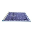 thumbnail image 2 of Ahgly Company Machine Washable Indoor Square Persian Blue Traditional Area Rugs, 6' Square, 2 of 4