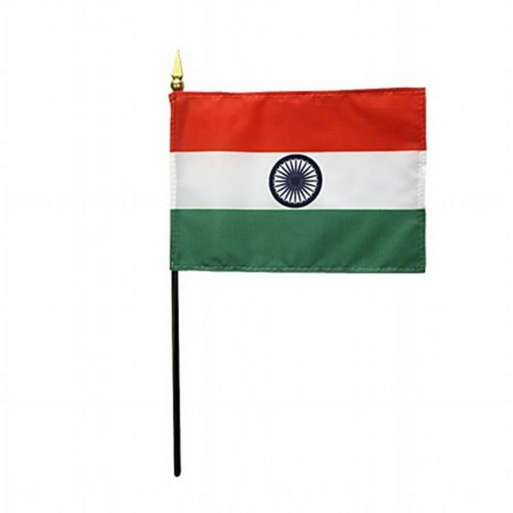 Annin Flagmakers 210066 4 x 6 in. Eb India Mounted - 12 Pack