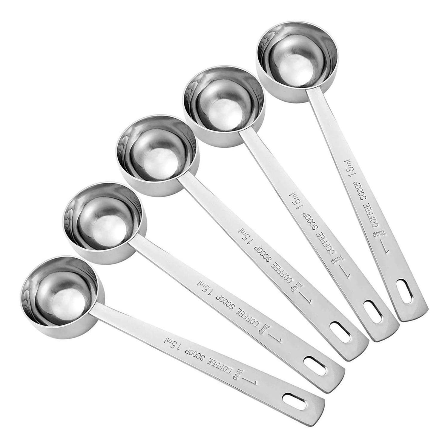 30ML Metal Measuring Spoon Coffee Scoop Thicken long handle Tablespoon QP 
