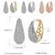 thumbnail image 3 of Jumpingount 2 uds. Pendientes para mujer, Clip para orejas, pendientes pequeños y elegantes brillantes para mujer, colgante de oreja, accesorio de moda, Ropa, zapatos y accesorios Miscelánea Plata Jumpingount AP017942-02, 3 of 6