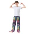 thumbnail image 2 of FORMRS Boys Pajama Pants with Pockets Size 11-12Y Kids Lounge Sleep Bottoms, Purple UFO, 2 of 8