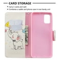 thumbnail image 3 of Dteck Case For Samsung Galaxy A71 4G (6.7 inch), Magnetic Patterned Folio PU Leather Wallet Case Card Slots Pocket Flip Stand Protective Phone Cover ,Cute Elephant, 3 of 5