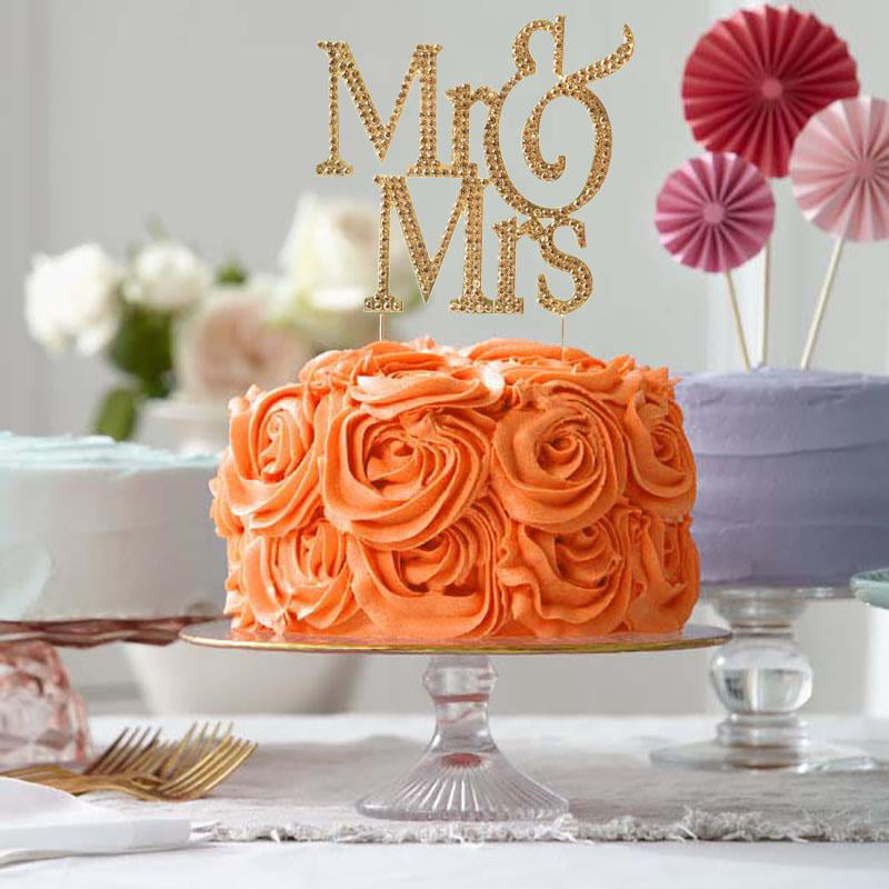 4.5" GOLD Number 8 Rhinestone Cake Topper Wedding Cupcake Dessert Dessert Events 