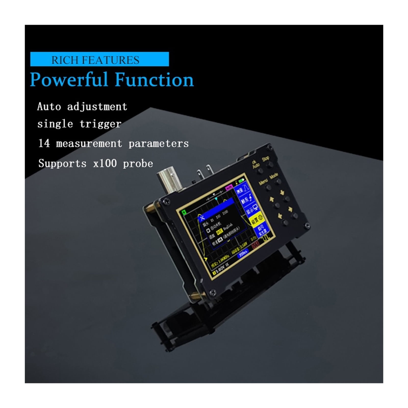 Entry-level Digital Oscilloscope 1MHz/18MHz Bandwidth 40MSa/s Sampling Rate Signal Generator Oscilloscope For Beginner ,Professional Designed
